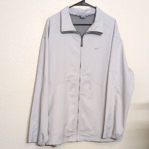 Nike Men's Soft Gray Minimalist Zip Front Jacket Fall Ready Size XL